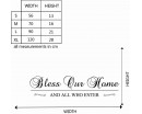 Bless Our Home Quotes Wall Decal Family Vinyl Art Stickers